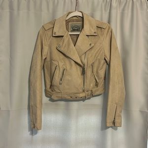 Levi’s faux suede moto jacket